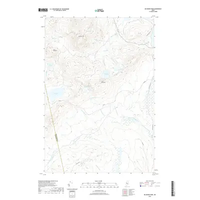 2018 Map of Big Moose Pond, 2018 Print