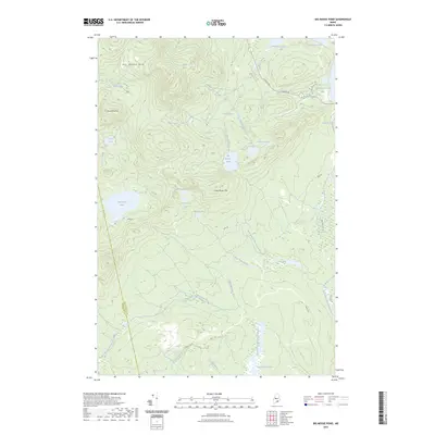 2023 Map of Big Moose Pond, 2023 Print