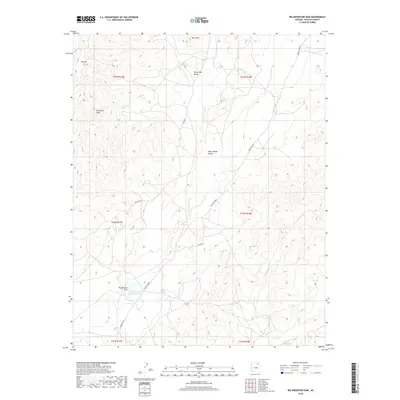 2018 Map of Big Mountain Dam, 2018 Print