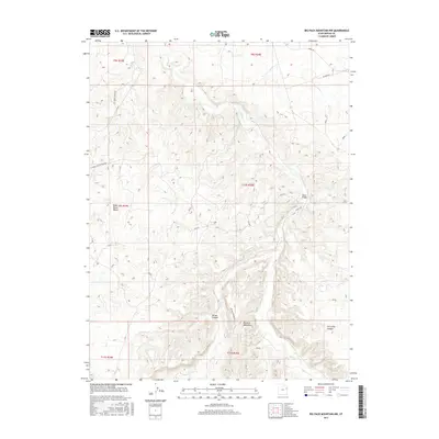 2017 Map of Big Pack Mountain NW, 2017 Print