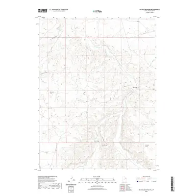 2020 Map of Big Pack Mountain NW, 2020 Print