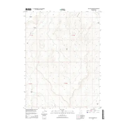2014 Map of Big Pack Mountain, 2014 Print