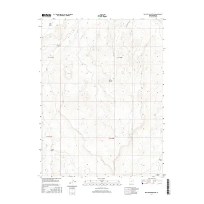 2017 Map of Big Pack Mountain, 2017 Print