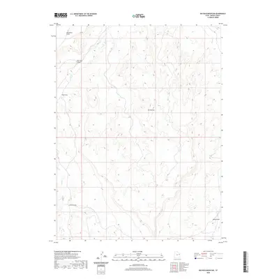 2020 Map of Big Pack Mountain, 2020 Print