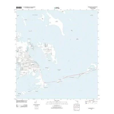 2012 Map of Big Pine Key, 2012 Print