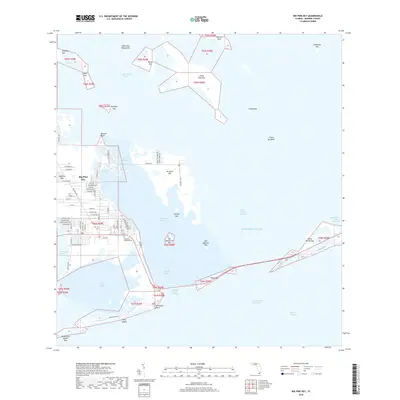 2018 Map of Big Pine Key, 2018 Print