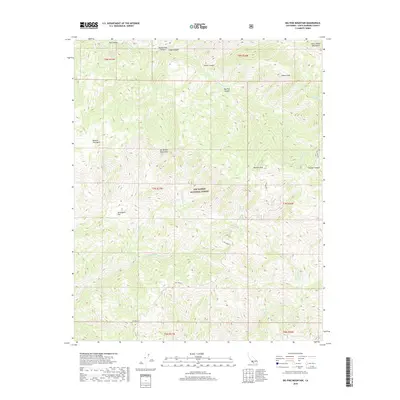 2018 Map of Big Pine Mountain, 2018 Print