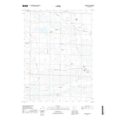 2017 Map of Big Piney West, 2017 Print