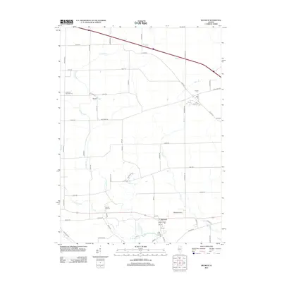 2012 Map of Big Rock, 2012 Print