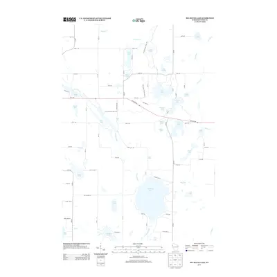 2013 Map of Big Round Lake, 2013 Print