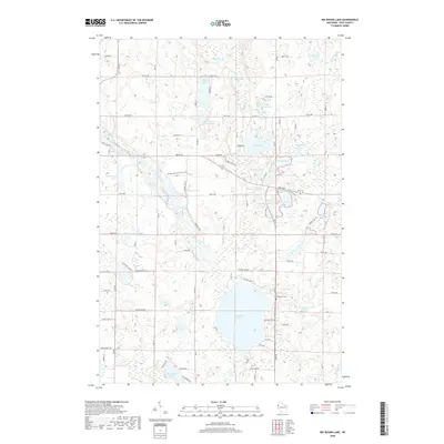2018 Map of Big Round Lake, 2018 Print
