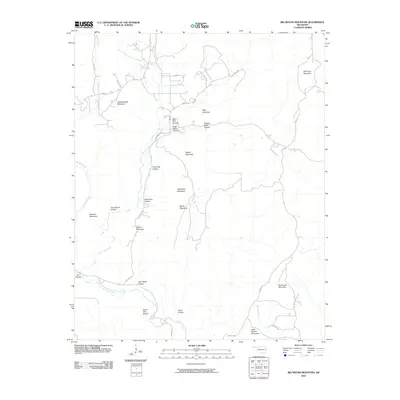 2010 Map of Big Round Mountain, 2010 Print