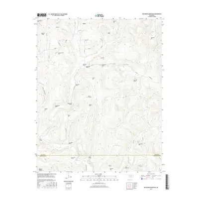 2016 Map of Big Round Mountain, 2016 Print
