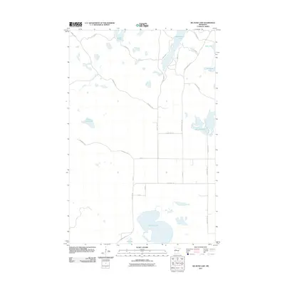 2011 Map of Big Rush Lake, 2011 Print