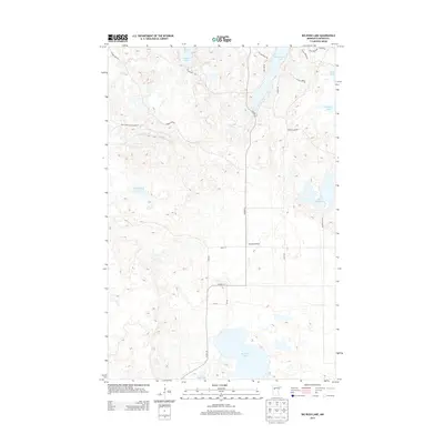 2013 Map of Big Rush Lake, 2013 Print