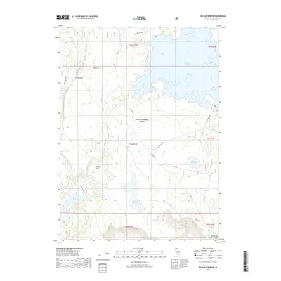 2018 Map of Big Sage Reservoir, 2018 Print