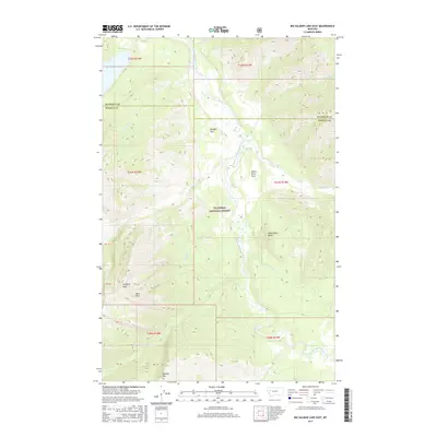 2017 Map of Big Salmon Lake East, 2017 Print