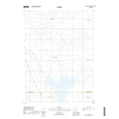2017 Map of Big Sandy Reservoir, 2017 Print