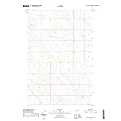 2020 Map of Big Sheep Mountain NW, 2020 Print