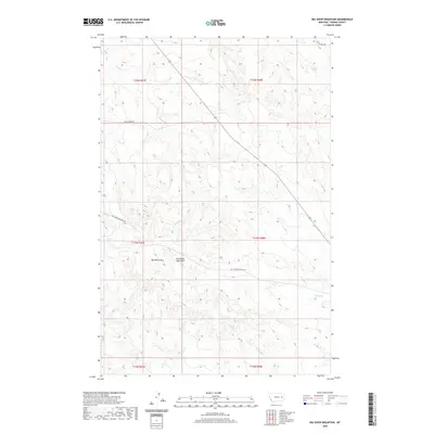2020 Map of Big Sheep Mountain, 2020 Print