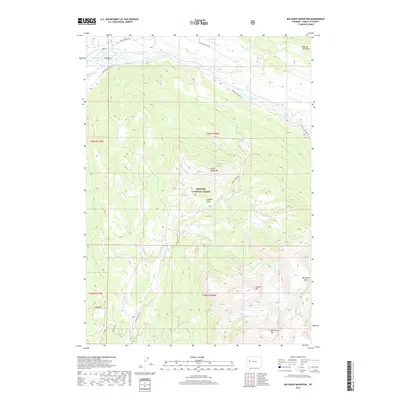 2017 Map of Big Sheep Mountain, 2017 Print