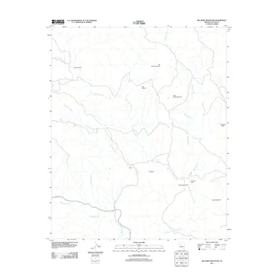 2011 Map of Big Shipp Mountain, 2011 Print