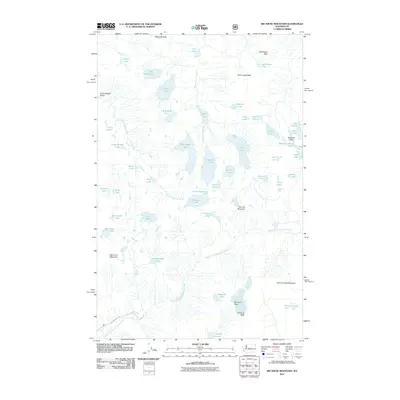 2011 Map of Big Snow Mountain, 2011 Print