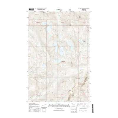 2014 Map of Big Snow Mountain, 2014 Print