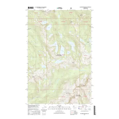 2017 Map of Big Snow Mountain, 2017 Print