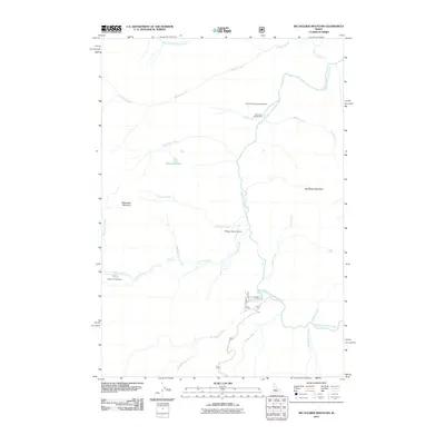 2011 Map of Big Soldier Mountain, 2011 Print