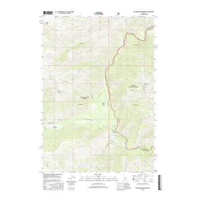 2017 Map of Big Soldier Mountain, 2017 Print