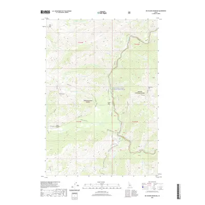 2020 Map of Big Soldier Mountain, 2020 Print
