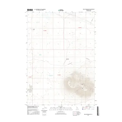 2017 Map of Big Southern Butte, 2017 Print