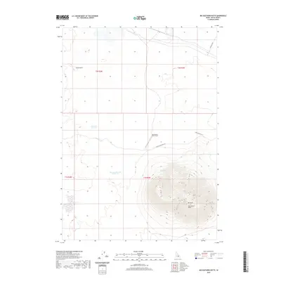 2020 Map of Big Southern Butte, 2020 Print