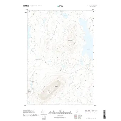 2018 Map of Big Spencer Mountain, 2018 Print