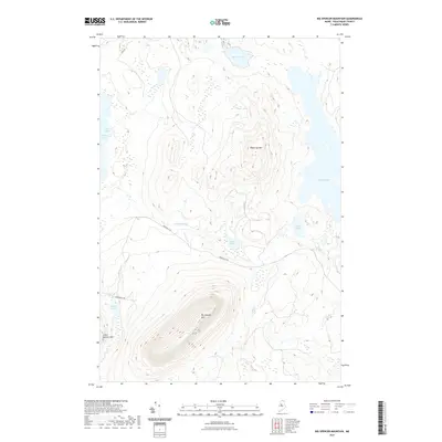 2021 Map of Big Spencer Mountain, 2021 Print