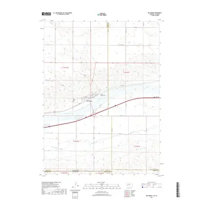 2017 Map of Big Springs, 2017 Print