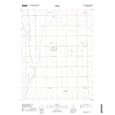 2019 Map of Big Springs Ranch, 2019 Print