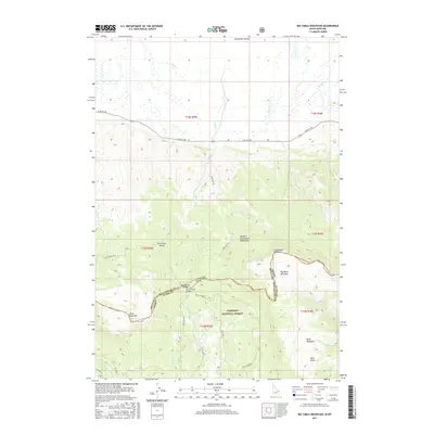 2017 Map of Big Table Mountain, 2017 Print