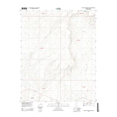 2014 Map of Big Willow Spring Canyon, 2014 Print