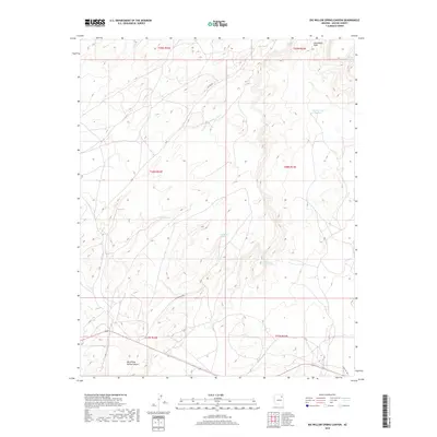 2018 Map of Big Willow Spring Canyon, 2018 Print