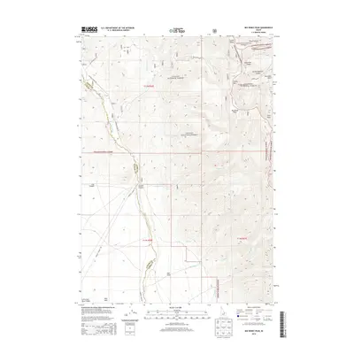 2013 Map of Big Windy Peak, 2013 Print