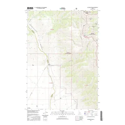 2017 Map of Big Windy Peak, 2017 Print