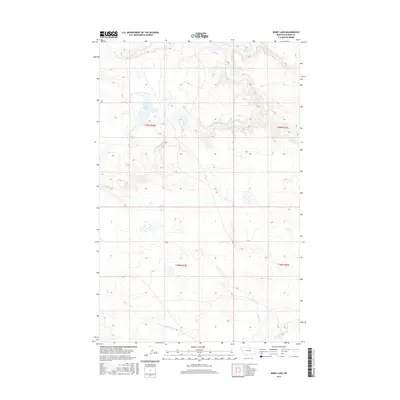 2017 Map of Bigby Lake, 2017 Print