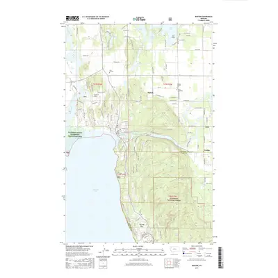 2017 Map of Bigfork, 2017 Print