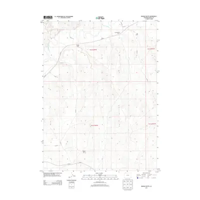 2013 Map of Bighole Butte, 2013 Print