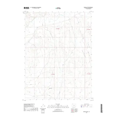 2019 Map of Bighole Butte, 2019 Print