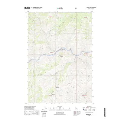 2020 Map of Bighorn Crags, 2020 Print