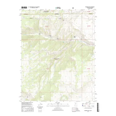 2017 Map of Bighorn Peak, 2017 Print