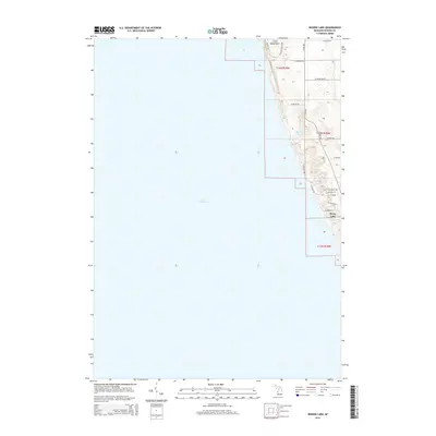 2014 Map of Bigsbie Lake, 2014 Print